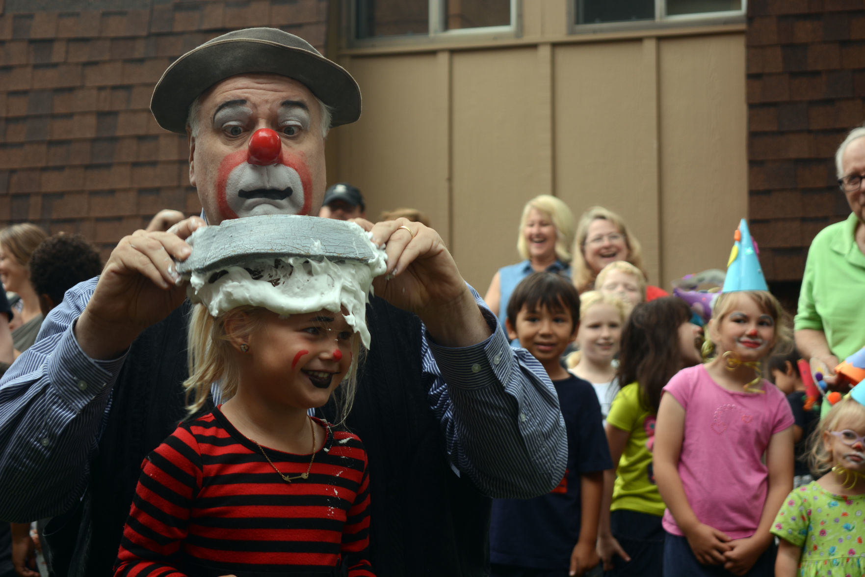 Kids clown around at Baraboo Public Library